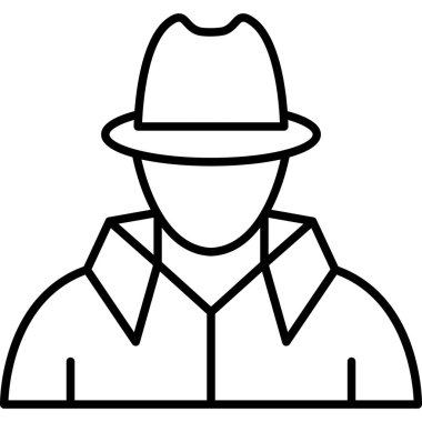 man simgesi vektör illüstrasyonu