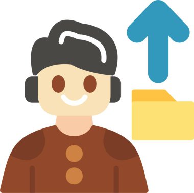 Müşteri servisi. Müşteri hizmeti simgesi, vektör illüstrasyonu, müşteri hizmetleri