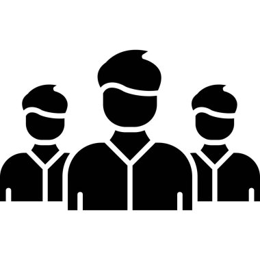business people group simge vektör illüstrasyon tasarımı