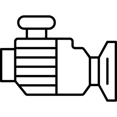 kamera simgesi vektör illüstrasyonu