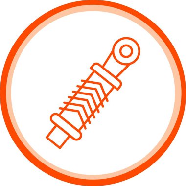 Web kullanımı için Damper Simgesi, Basit Vektör İllüstrasyonu