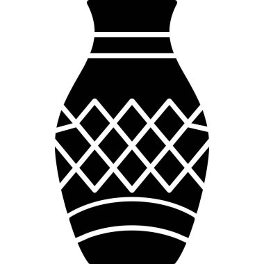 Vazo. Web simgesi basit illüstrasyon