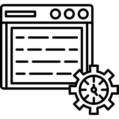 Kolayca değiştirebilen ya da düzenleyebilen ağ ayarlama vektör simgesi
