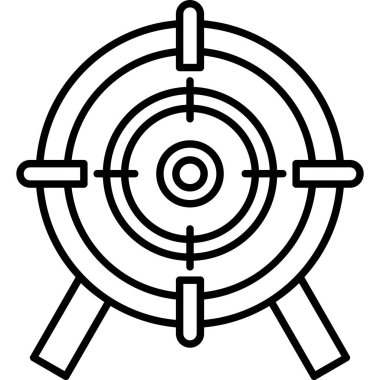 Hedef. Web simgesi basit illüstrasyon