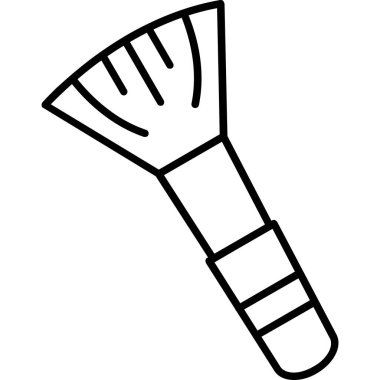 Süpürge simgesi, vektör illüstrasyonu