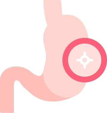 mide ikonu vektör illüstrasyonu