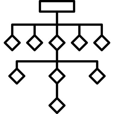 hiyerarşi hiyerarşi ağ simgesi