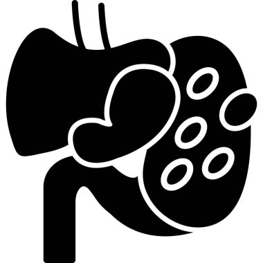 İnsan mide organı illüstrasyonu