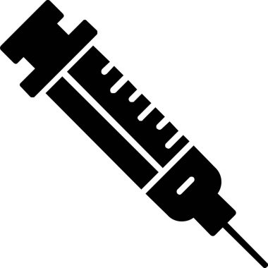 Şırınga. Web simgesi basit illüstrasyon