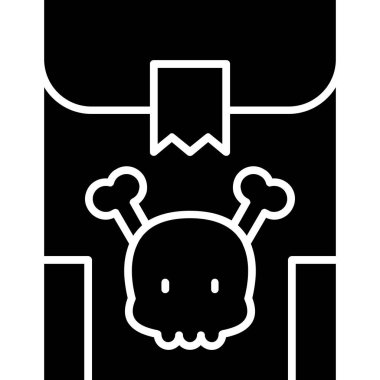 Cadılar Bayramı hayalet simgesi vektör illüstrasyonu