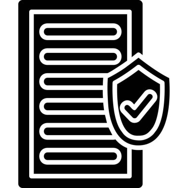 Kontrol listesi. Web simgesi basit tasarım