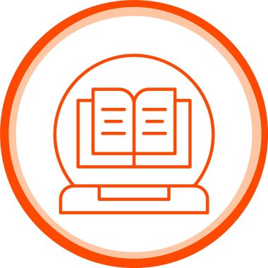 Web Kullanımı için Kitap Simgesi, Basit Vektör İllüstrasyonu