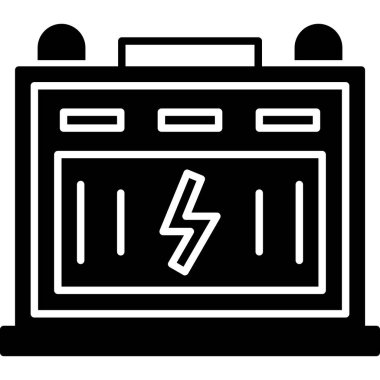 pil simgesi, vektör illüstrasyonu