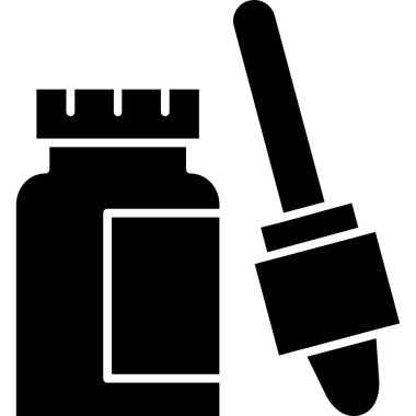 İlaç şişesi simgesi, taslak biçimi