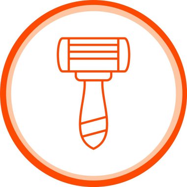 Razor Simgesi, Web Kullanımı için Basit Vektör İllüstrasyonu