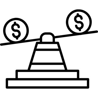 Dolar simgesi vektör illüstrasyonu