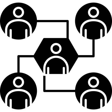 Ağ Vektörü Kabartma Simgesi Tasarımı