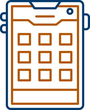 Web Kullanımı için Uygulama Simgesi, Basit Vektör İllüstrasyonu