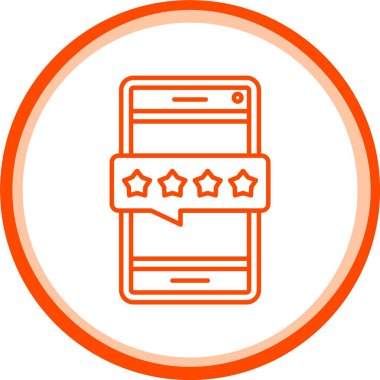 vektör müşteri değerlendirme simgesi, basit vektör illüstrasyonu