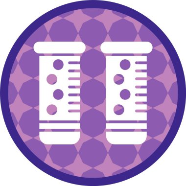 Web kullanımı için Test Tüpü Simgesi, Basit Vektör İllüstrasyonu