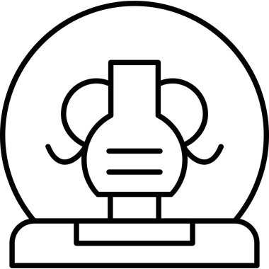 Kask simgesi, vektör illüstrasyonu