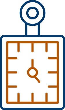 Web Kullanımı için Saat Simgesi, Basit Vektör İllüstrasyonu