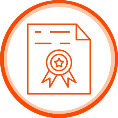 Web Kullanımı İçin Ödül Simgesi ve Basit Vektör İllüstrasyonu