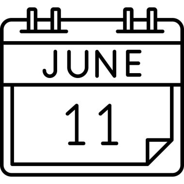 Takvim simgesi, vektör çizimi