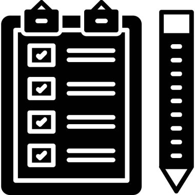 Liste. Web simgesi basit illüstrasyon