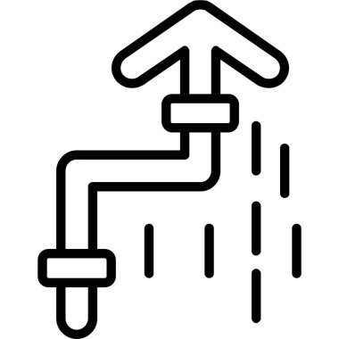 su yağmuru simgesi, özet biçimi