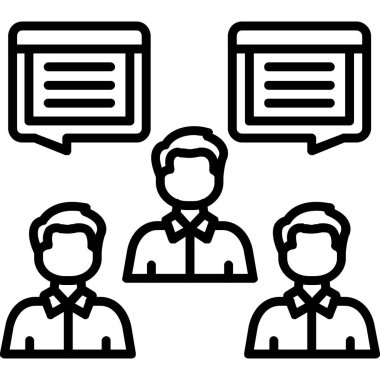 toplantı simgesi çizimi