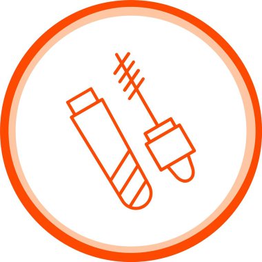 Kirpik Maskara Simgesi, Web Kullanımı için Basit Vektör İllüstrasyonu