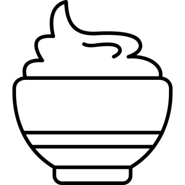 Sıcak fincan sıcak ikon ana hatları vektörü. Sıcak içecek. sıcak içecek