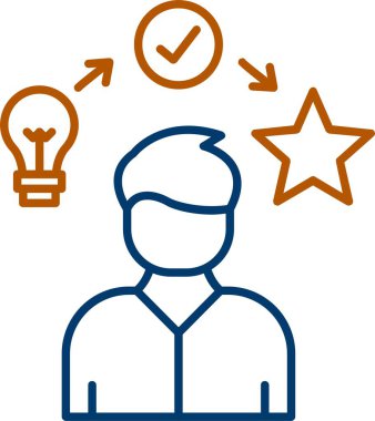 Web Kullanımı için Deneyim Simgesi, Basit Vektör İllüstrasyonu