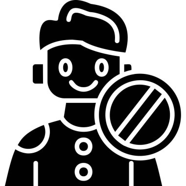 avatar. Web simgesi basit illüstrasyon