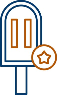 Web Kullanımı için Favori Simge, Basit Vektör İllüstrasyonu