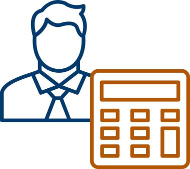 Web Kullanımı için Hesap Simgesi, Basit Vektör İllüstrasyonu