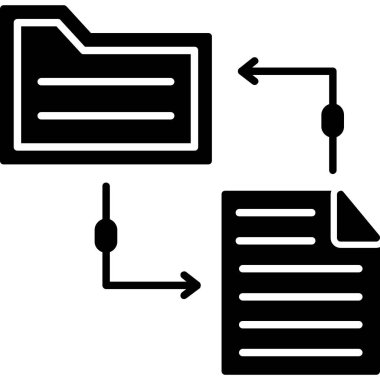 Belge. Web simgesi basit illüstrasyon
