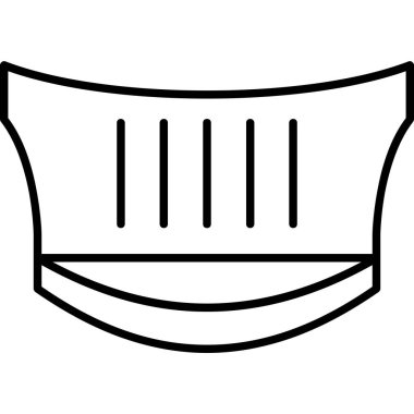 Tıbbi maske ikonu ana hat vektörü. Tıbbi maske. maskeli tıbbi yüz