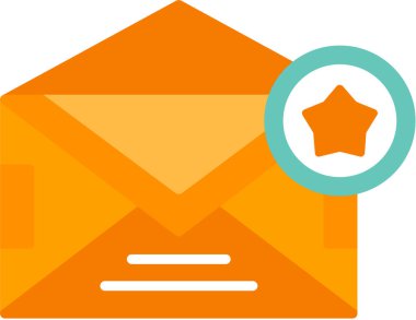 Zarf mektup simge vektör çizim