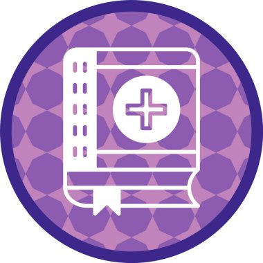 Web Kullanımı için Tıbbi Kitap Simgesi, Basit Vektör İllüstrasyonu