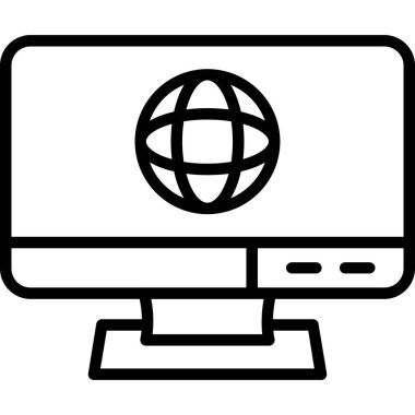 Ekran ve dizüstü bilgisayar vektör illüstrasyonu