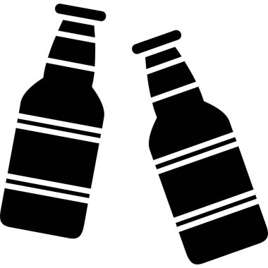 şişe simgesi vektör illüstrasyonu