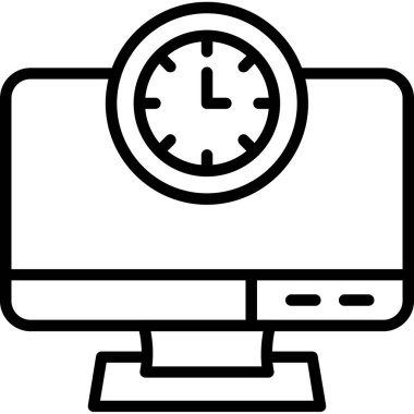 Bilgisayar. Web simgesi basit tasarım