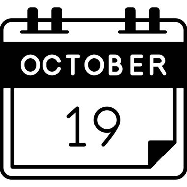 11 Ekim takvim simgesi - 12 Ekim