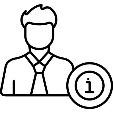 kullanıcı. Web simgesi basit illüstrasyon