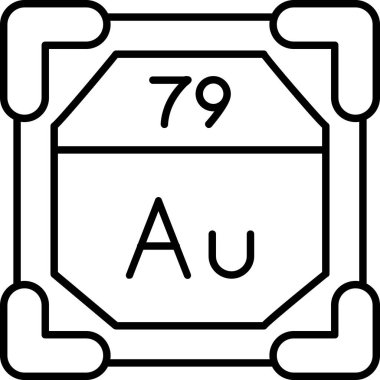 periyodik tablo ögesi simgesi, satır biçimi
