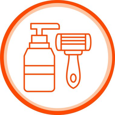 Tıraş Simgesi, Web Kullanımı için Basit Vektör İllüstrasyonu