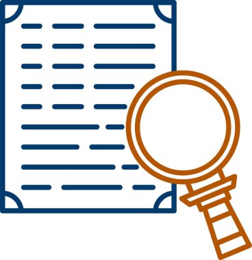 Web Kullanımı için Basit Vektör İllüstrasyonu Araştırma Simgesi