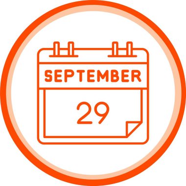 29 Eylül Simgesi, Web Kullanımı için Basit Vektör İllüstrasyonu